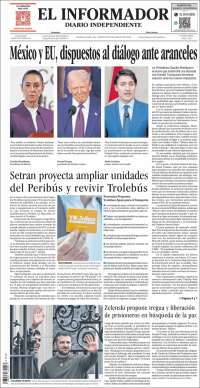 Portada de El Informador (México)