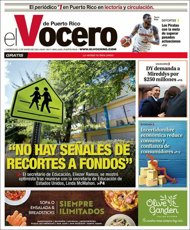 Portada de Vocero (Puerto Rico)