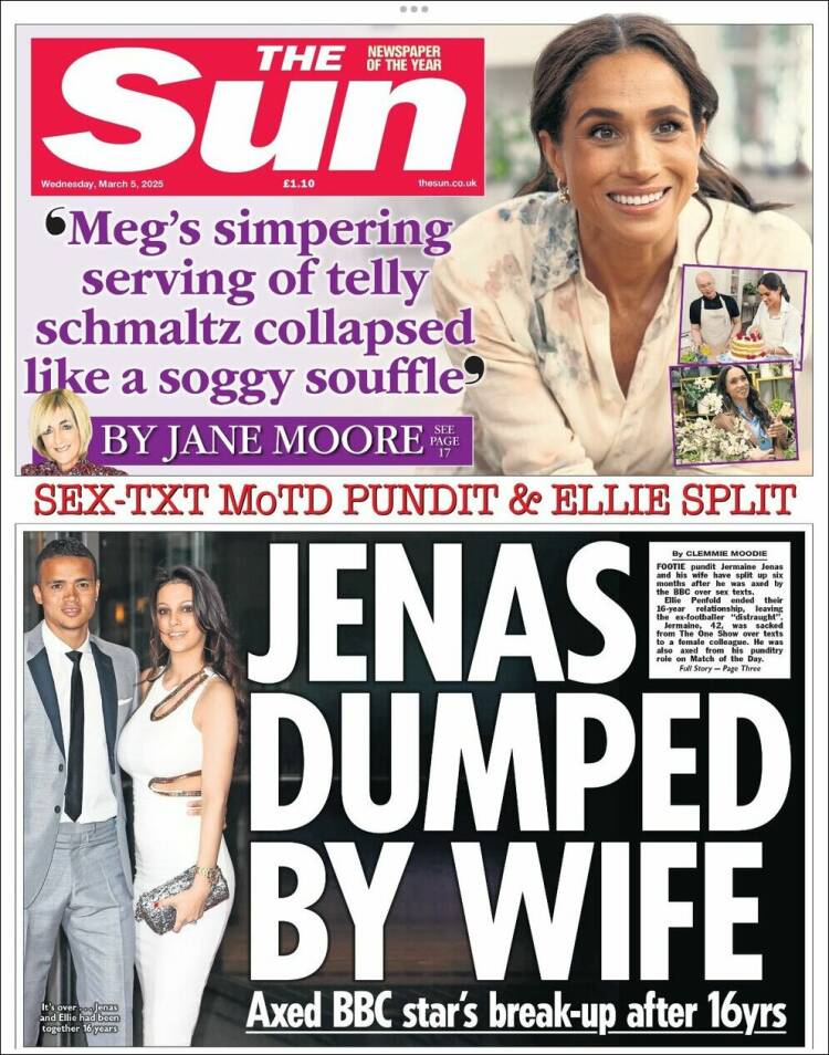 Portada de The Sun (Reino Unido)