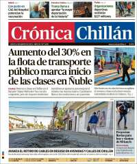 Portada de Crónica Chillán (Chile)