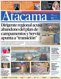 Portada de Diario de Atacama (Chile)