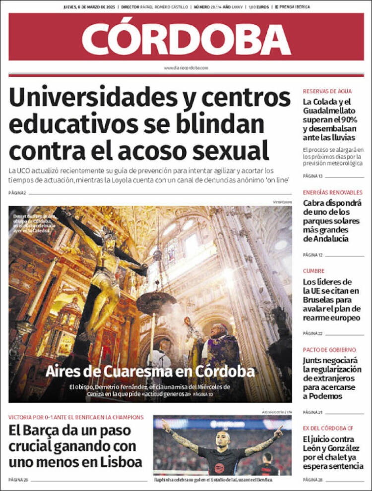 Portada de Diario de Córdoba (España)