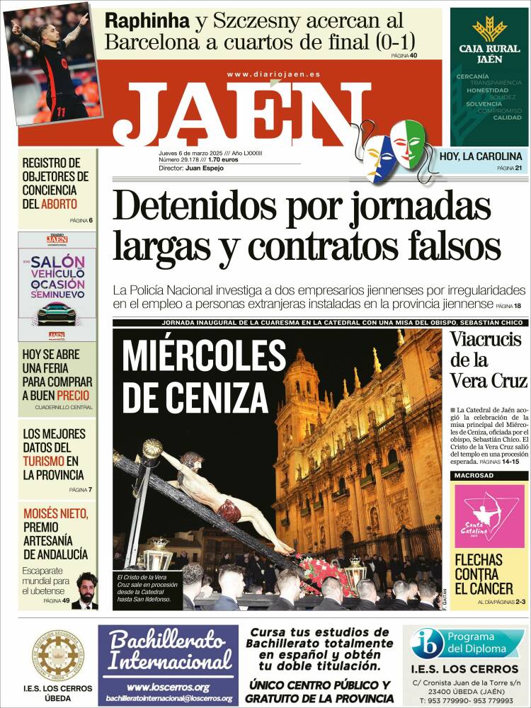 Portada de Diario Jaén (España)