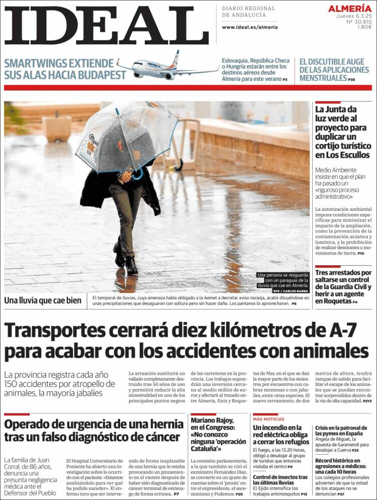 Portada de Ideal Almeria (España)