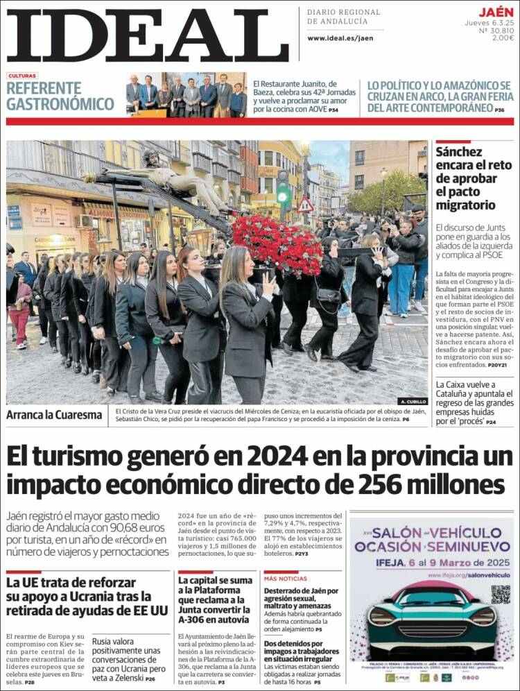 Portada de El Ideal de Jaén (España)