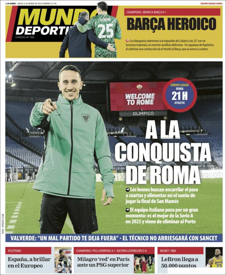 Portada de Mundo Deportivo Bizkaia (España)