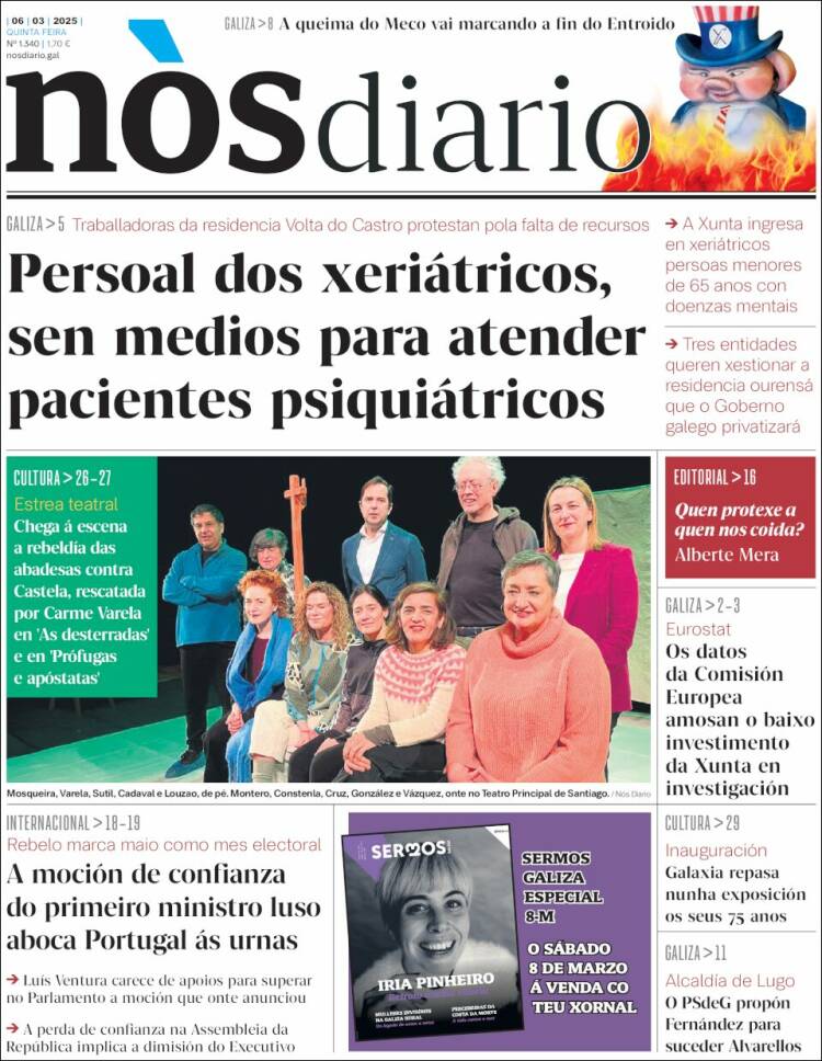 Portada de Nòs Diario (España)