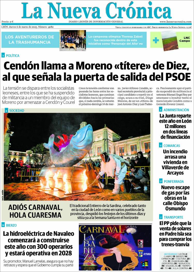 Portada de La Nueva Crónica (España)