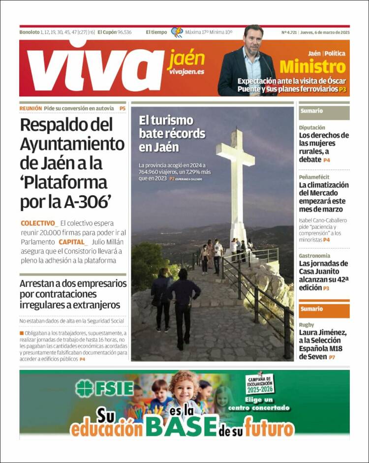 Portada de Viva Jaén (España)