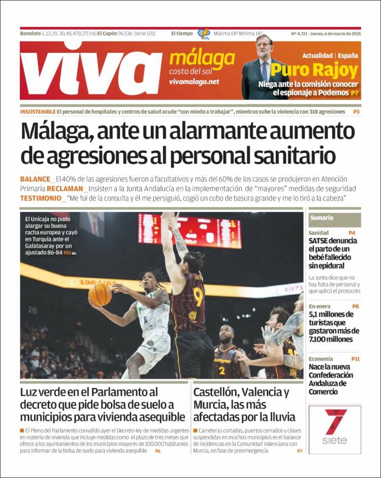 Portada de Viva Málaga (España)