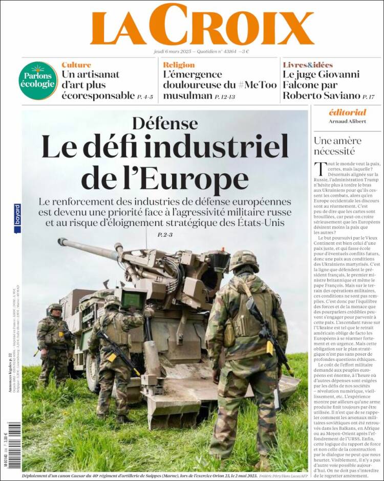 Portada de La Croix (Francia)