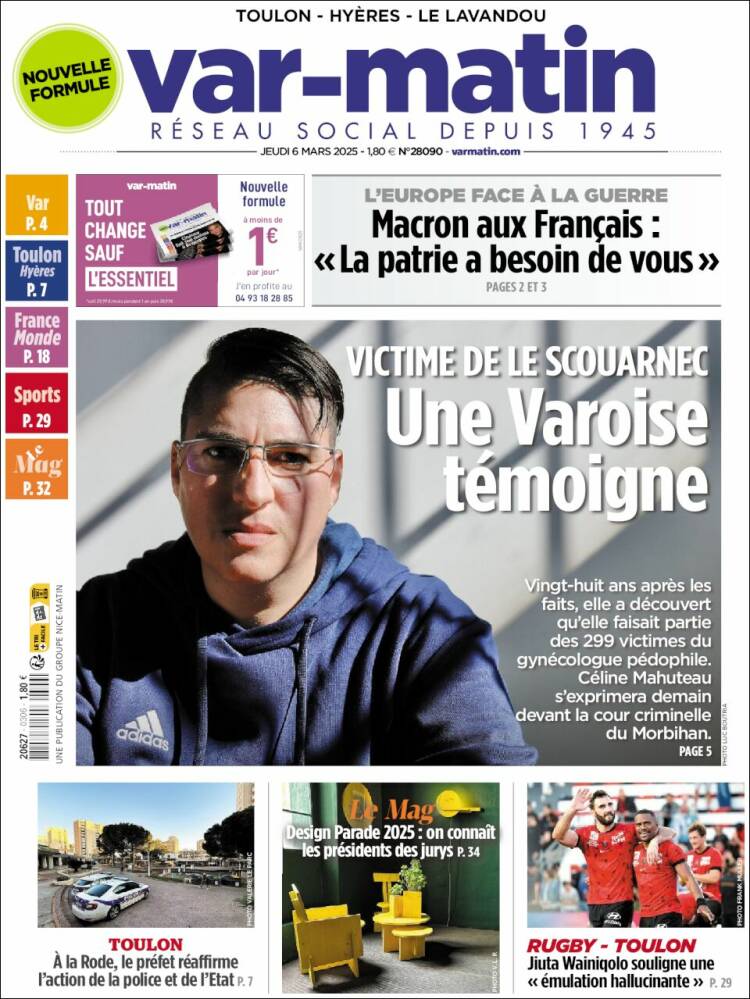 Portada de Var-Matin (Francia)