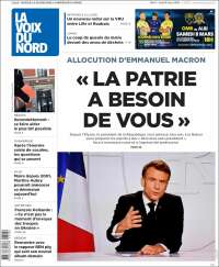 Portada de La Voix du Nord (Francia)