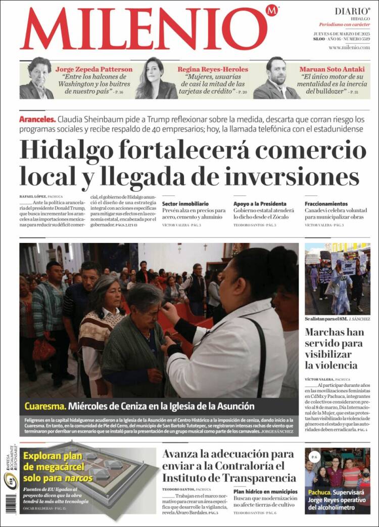 Portada de Milenio de Hidalgo (México)