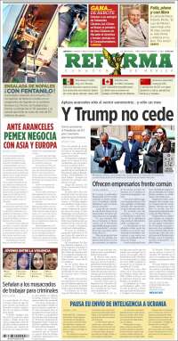 Portada de Reforma (México)