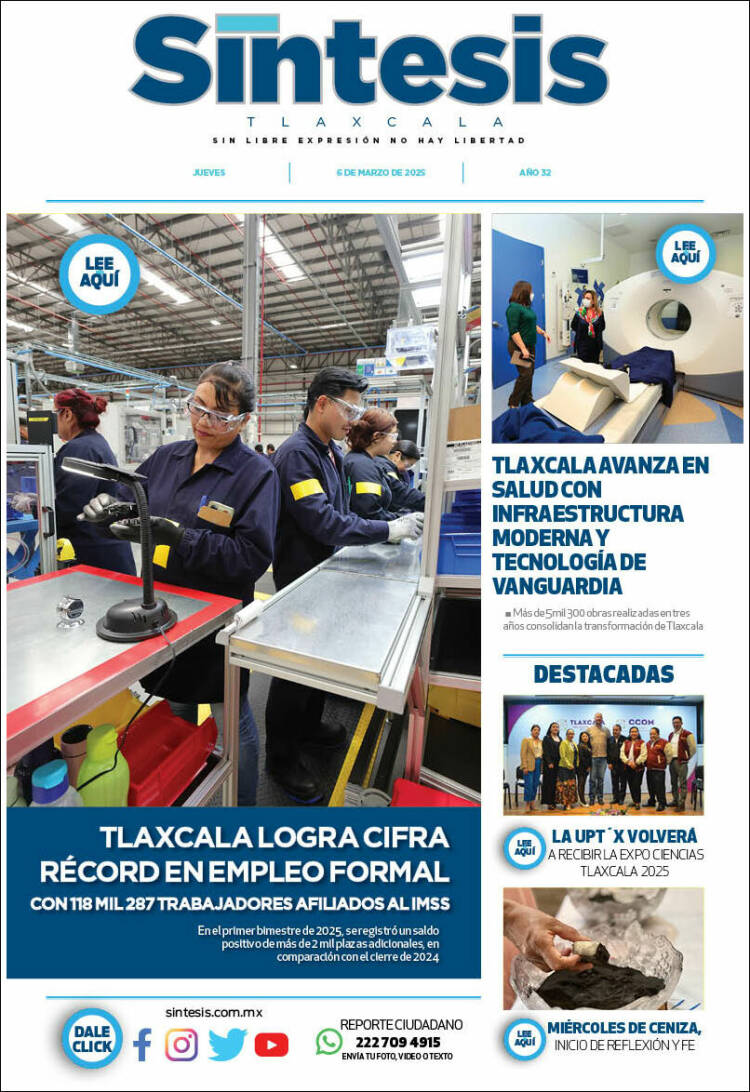 Portada de Síntesis de Tlaxcala (México)