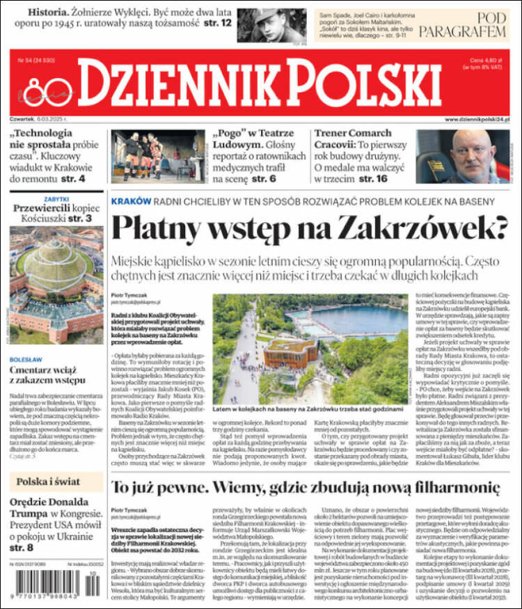 Portada de Dziennik (Polonia)