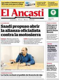 Portada de El Ancasti (Argentina)