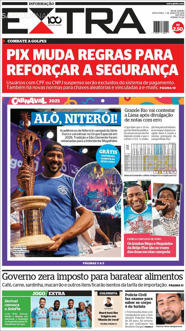 Portada de Extra (Brasil)