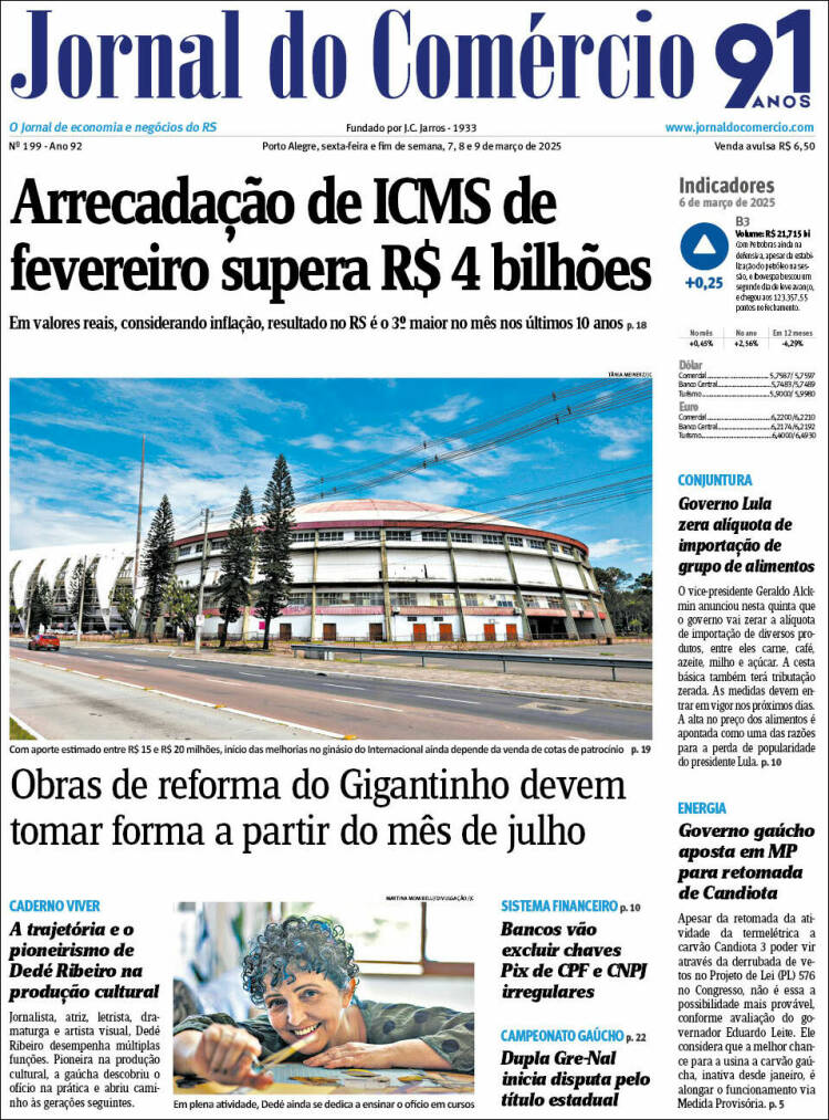 Portada de Jornal do Comércio (Brasil)