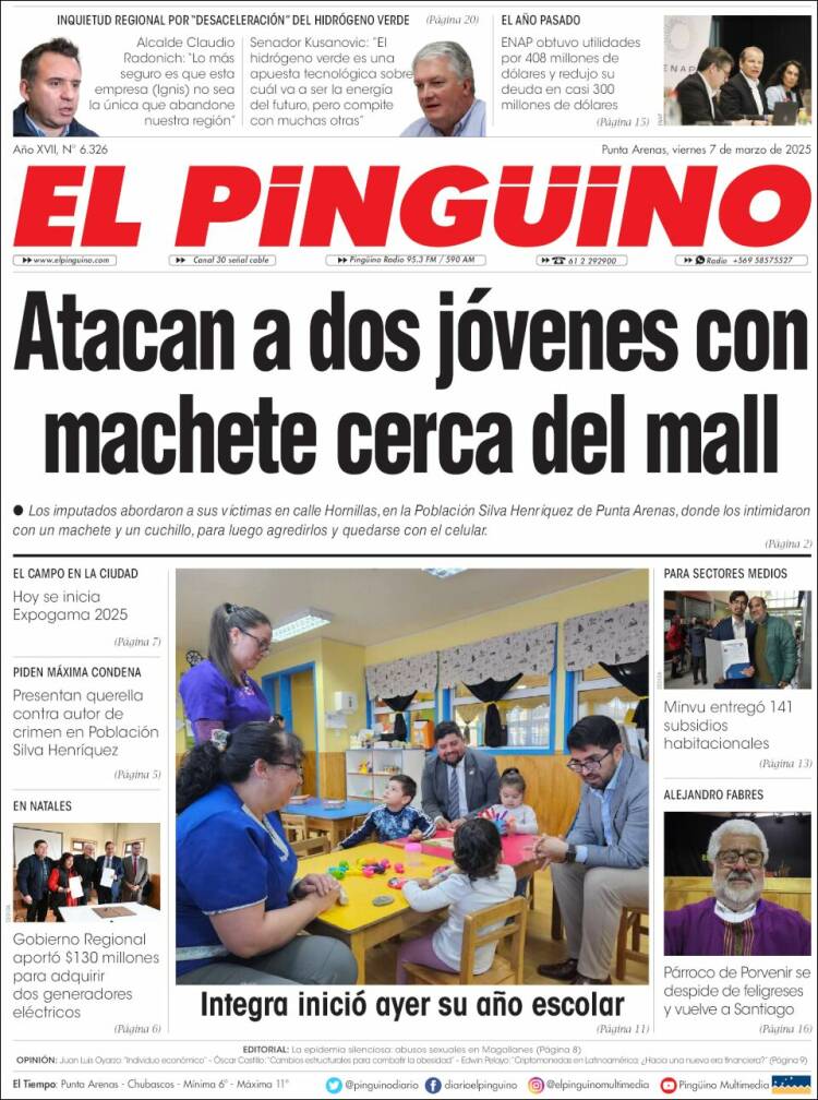 Portada de El Pingüino (Chile)