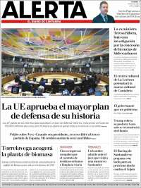 Portada de Alerta - El Diario de Cantabria (España)