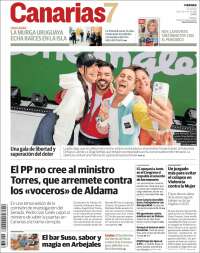 Portada de Canarias 7 (España)