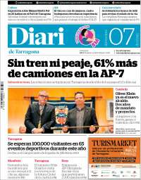 Portada de Diari de Tarragona (España)