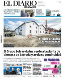 Portada de El Diario Montañés (España)