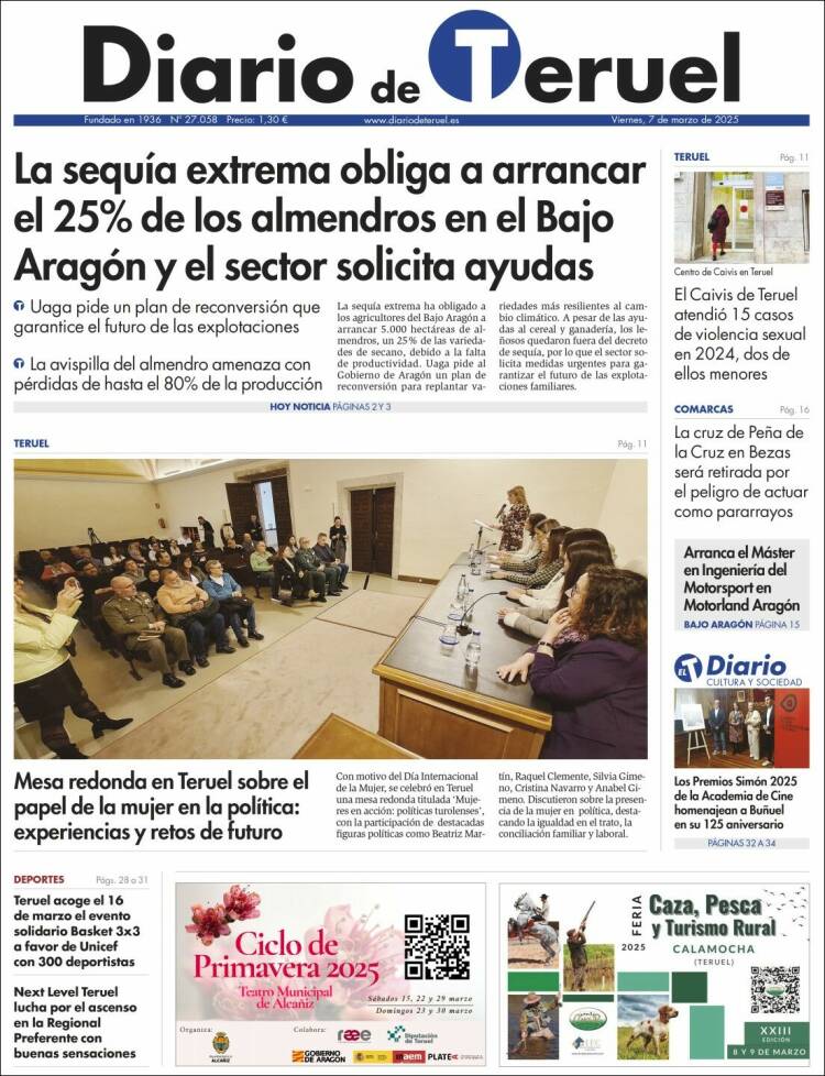 Portada de Diario de Teruel (España)