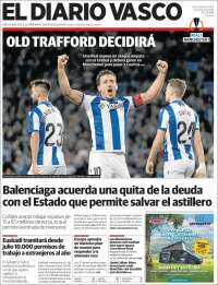 Portada de Diario Vasco (España)