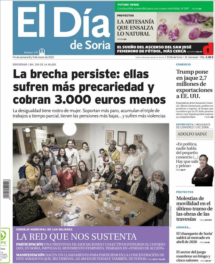 Portada de El Día de Soria (España)