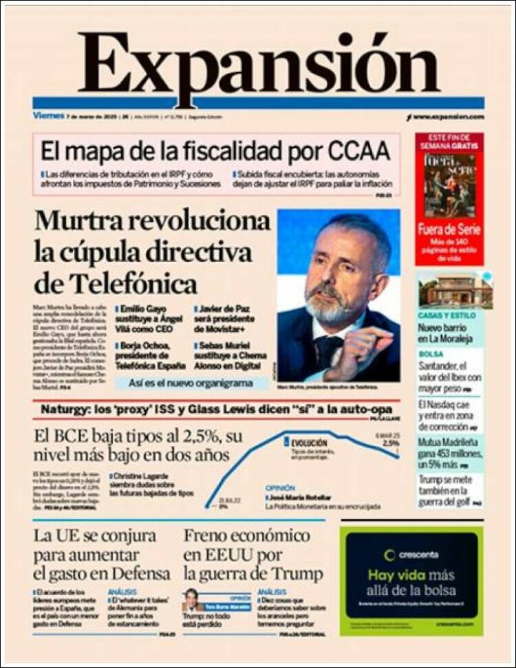 Portada de Expansión (Espa&ntilde;a)