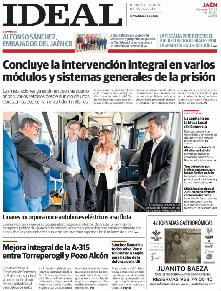 Portada de El Ideal de Jaén (España)