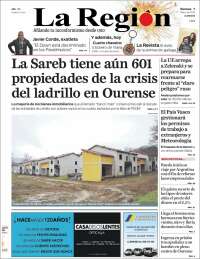 Portada de La Región de Ourense (España)