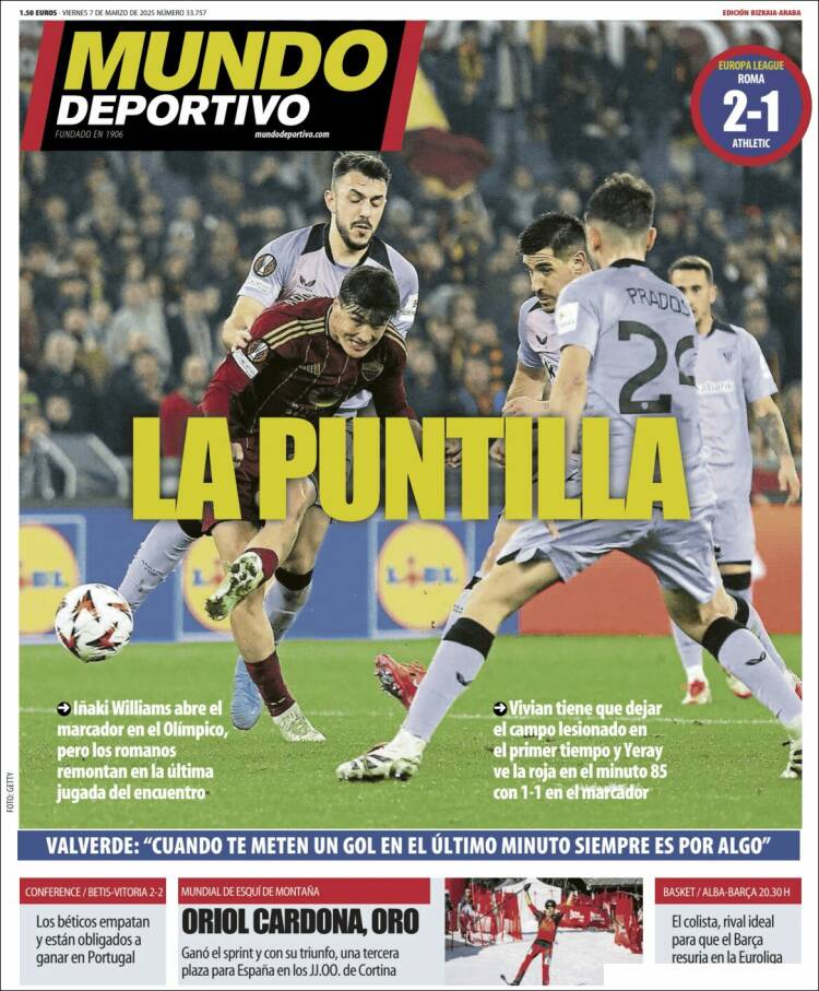 Portada de Mundo Deportivo Bizkaia (España)