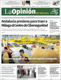 Portada de La Opinión de Málaga (España)