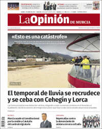 Portada de La Opinión de Murcia (España)