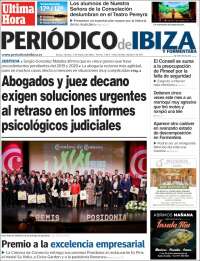 Portada de Periódico de Ibiza (España)