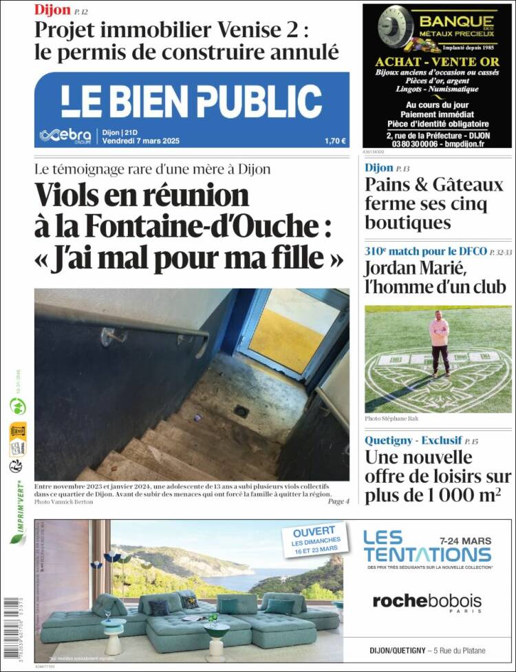 Portada de Le Bien Public (Francia)