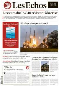 Portada de Les Echos (Francia)