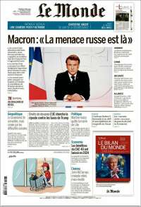 Portada de Le Monde (Francia)