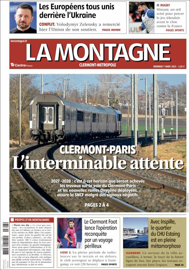 Portada de La Montagne (Francia)