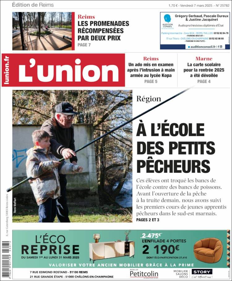 Portada de L'Union (Francia)