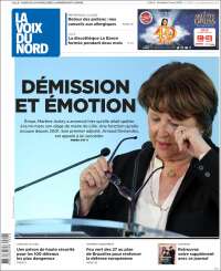 Portada de La Voix du Nord (Francia)