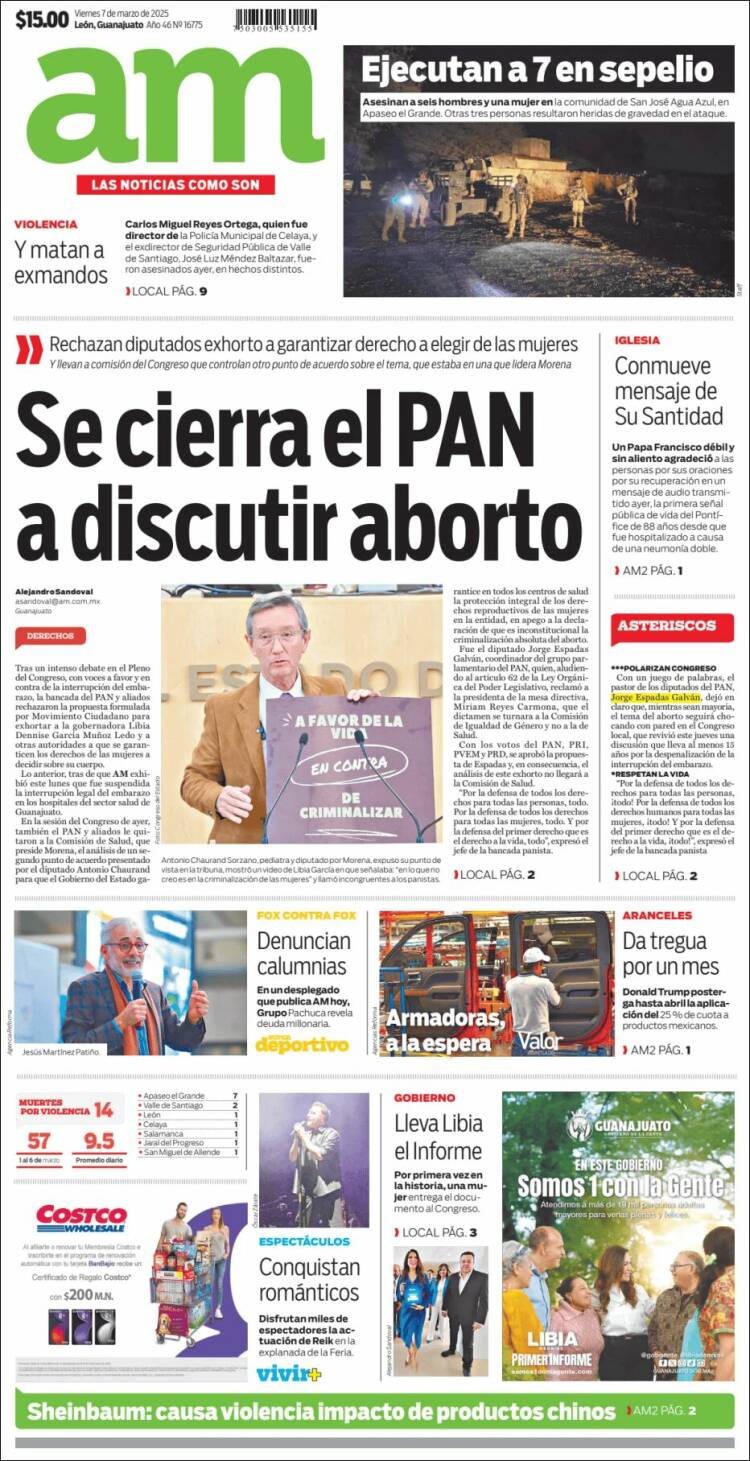 Portada de Al Día A.M. (México)