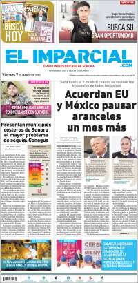 Portada de El Imparcial (México)