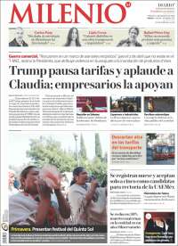 Portada de Milenio - Estado de México (México)