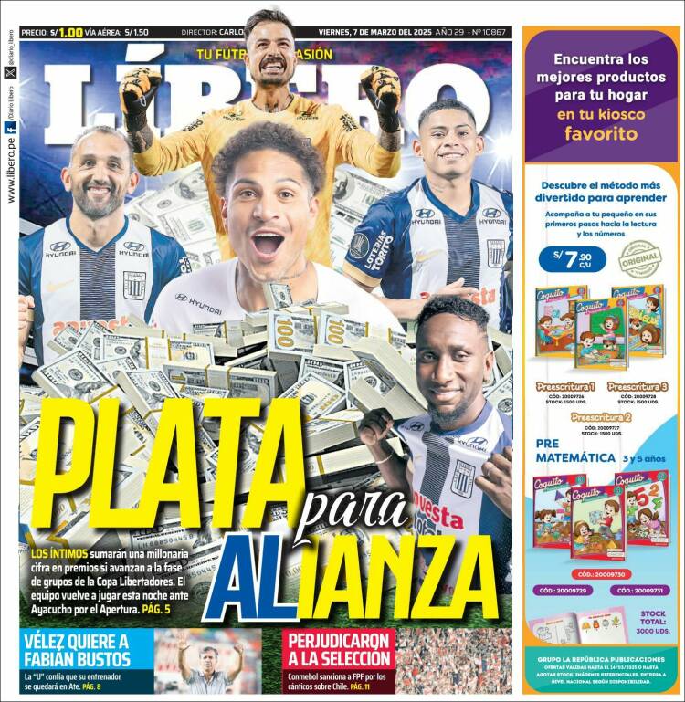 Portada de Líbero (Per&uacute;)