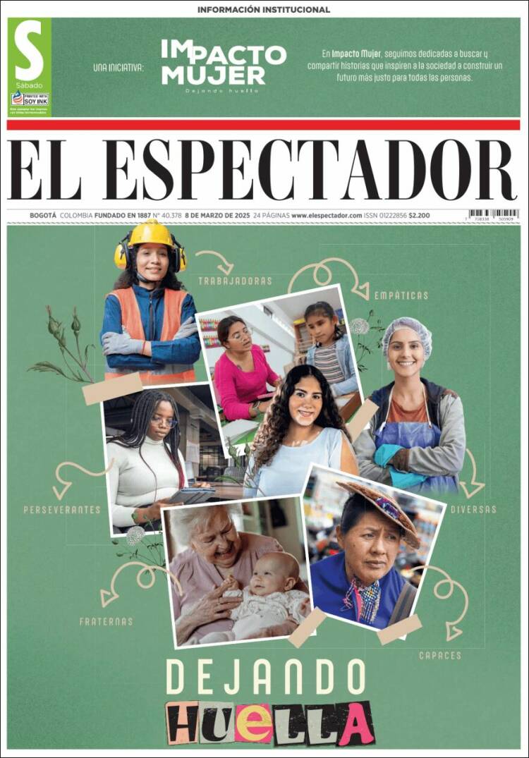 Portada de El Espectador (Colombia)